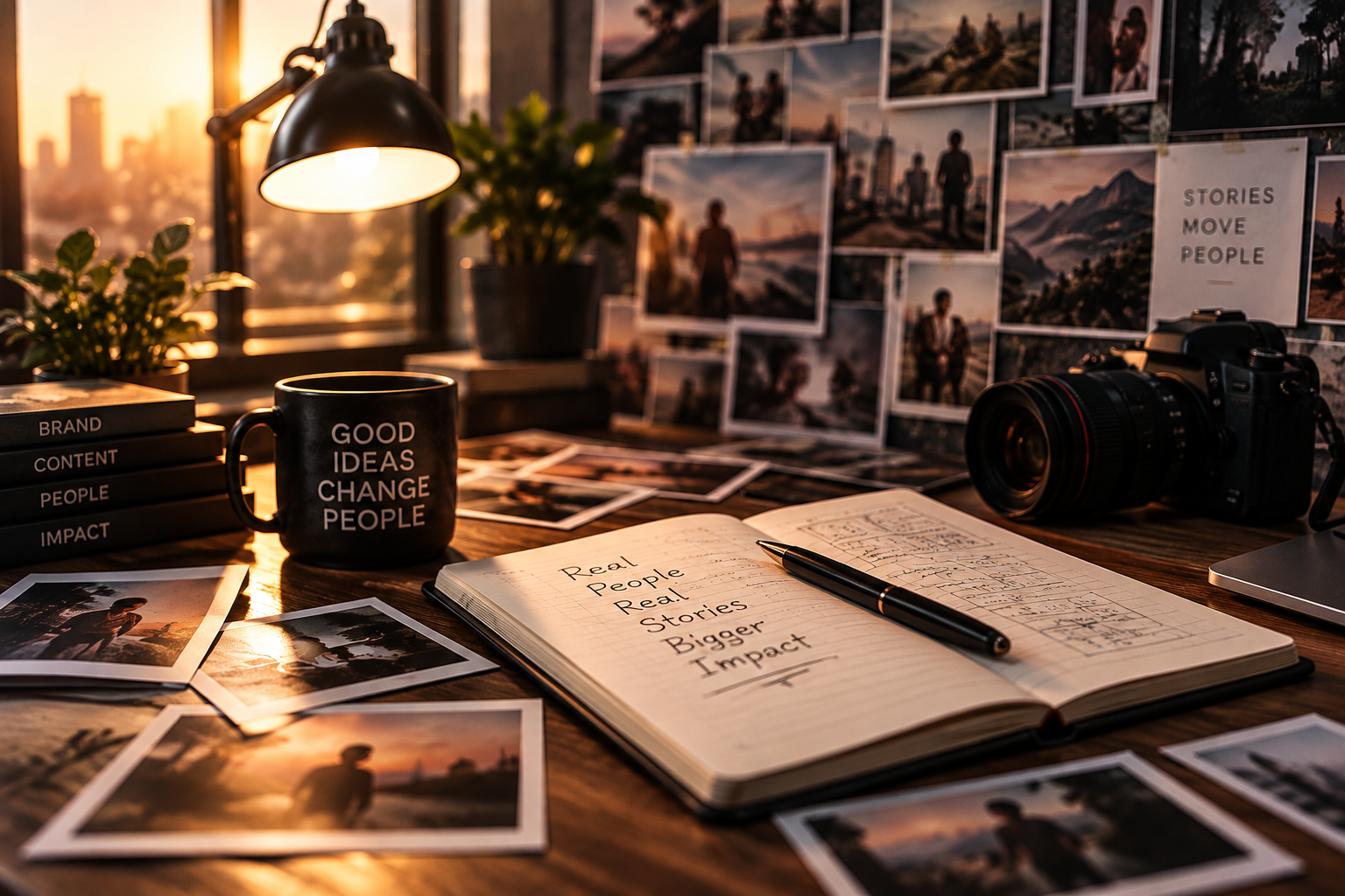 Creative ideas and story planning around a camera